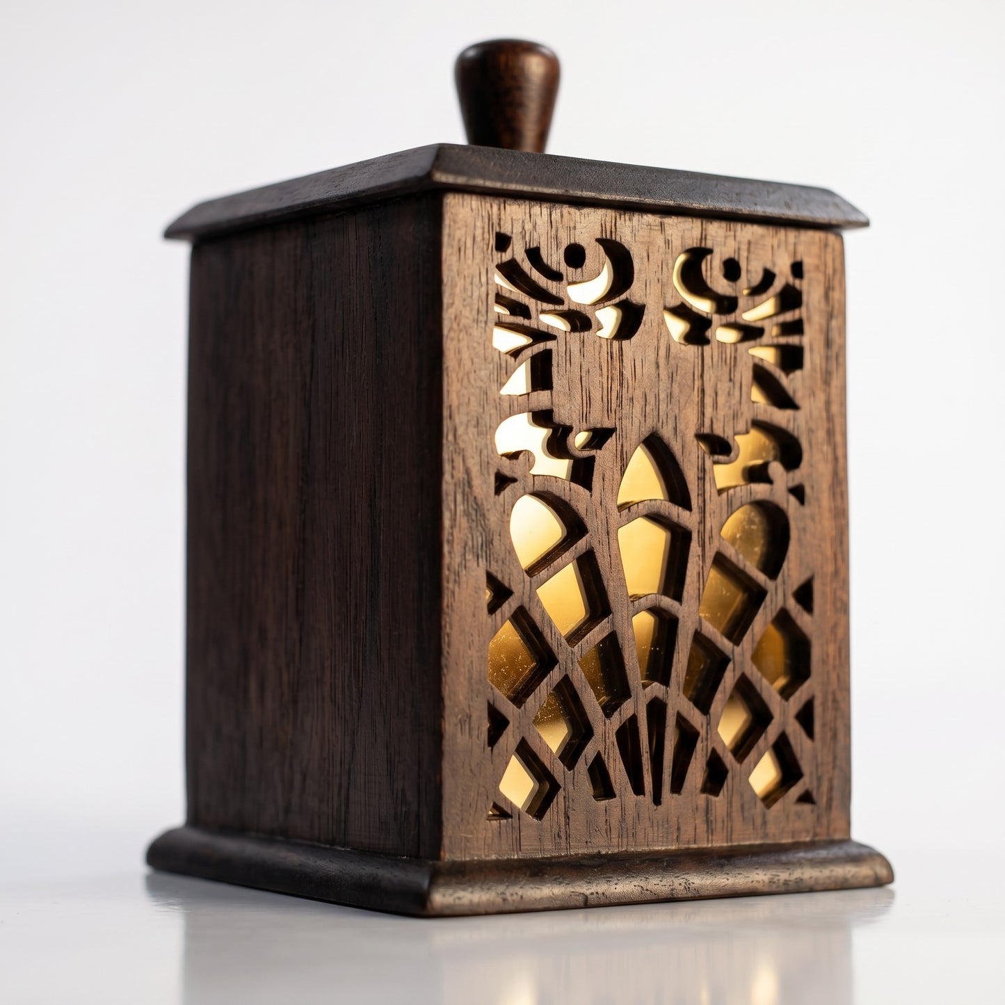 The Vista Glass & Wood Masala Set