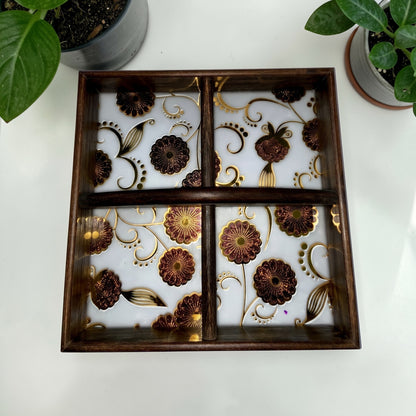 Gilded Blossom Luxury Compartment Box