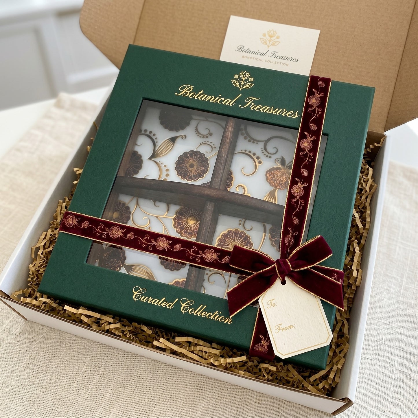 Gilded Blossom Luxury Compartment Box