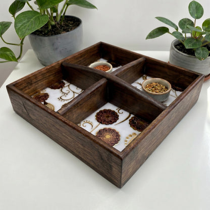 Gilded Blossom Luxury Compartment Box