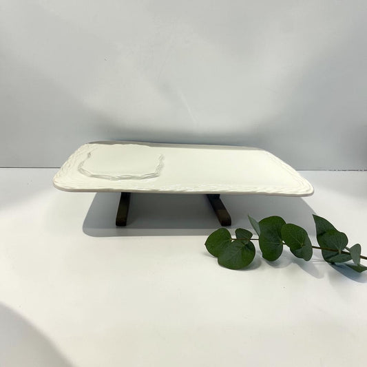 Alabaster Elevated Serveware Platter